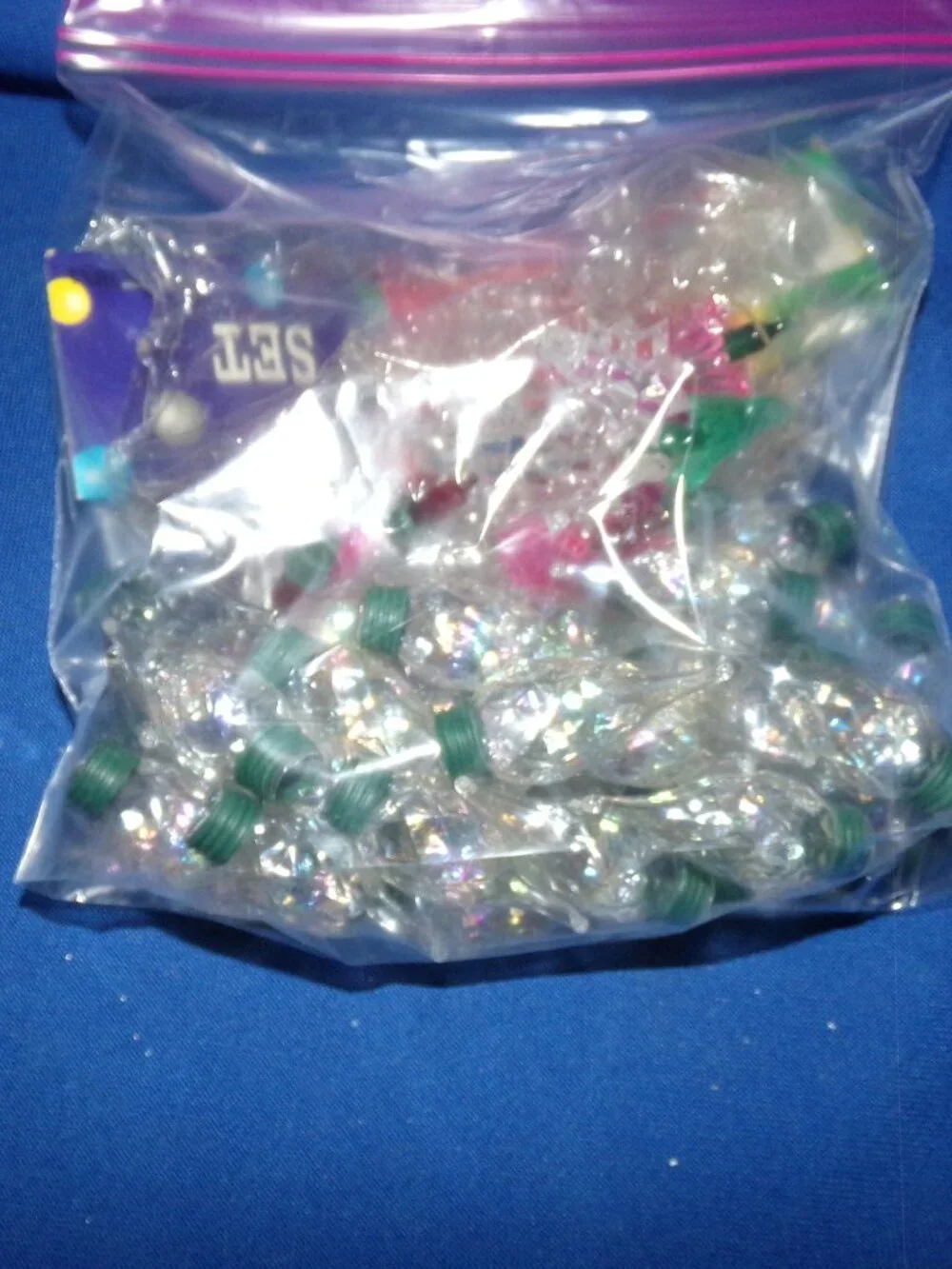 Vintage Assortment of Christmas Light Bulbs & Bulb Covers - Stars & Teardrops